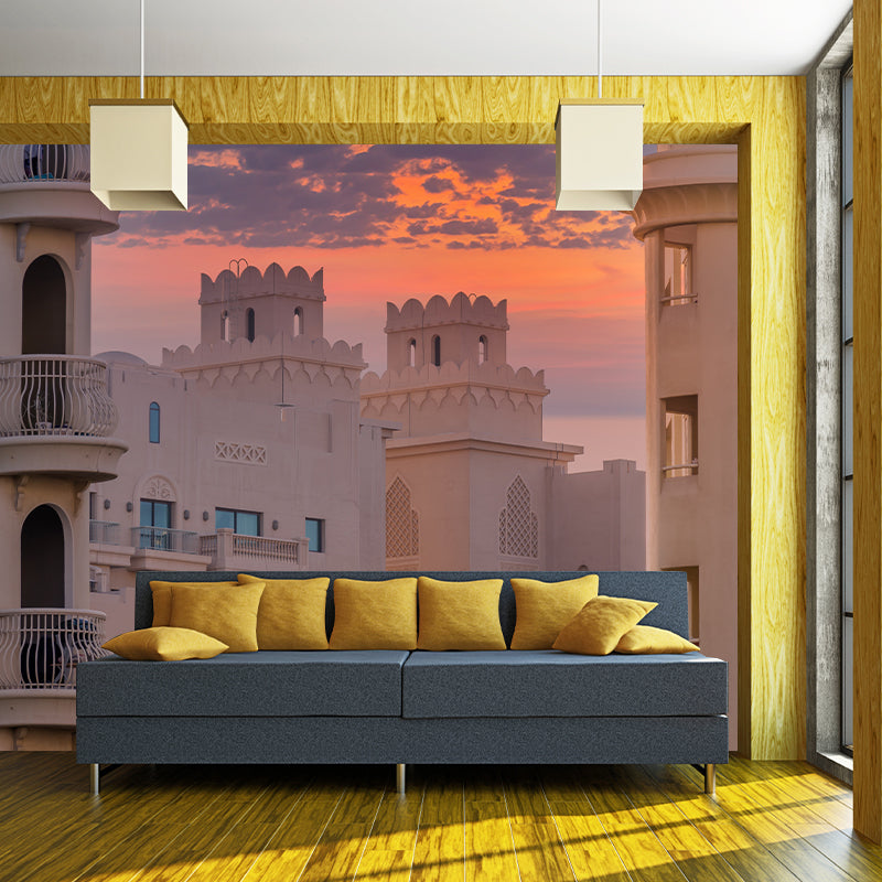 Dubai City Architectural Mural Modern Minimalist Decorative for Meeting Room