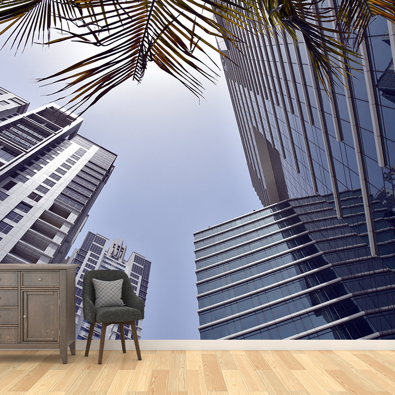 Dubai City Architectural Mural Modern Minimalist Decorative for Meeting Room