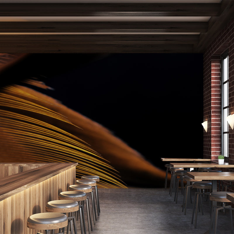 Plumage Modern Mural Wallpaper for Girl Bedroom Custom Size Wall Covering