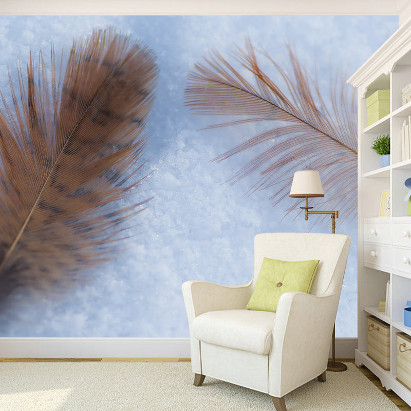 Light Plumage Mural Decal for Girls Bedroom, Waterproofing, Personalised