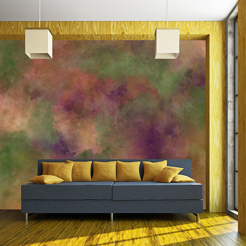 Contemporary Style Abstract Mural Wallpaper for Bedroom Decor, Water Resistant