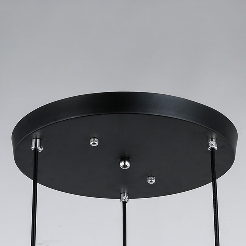 Nordic Style Pendant Lamp Global Suspension Lighting with Crystal Shade