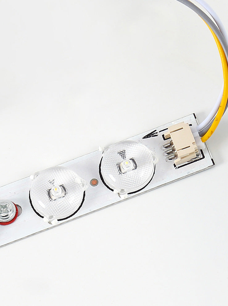 Moderne LED-Runddecke Licht mit Acryl Lampenschirm Holz Flush Mount Beleuchtung