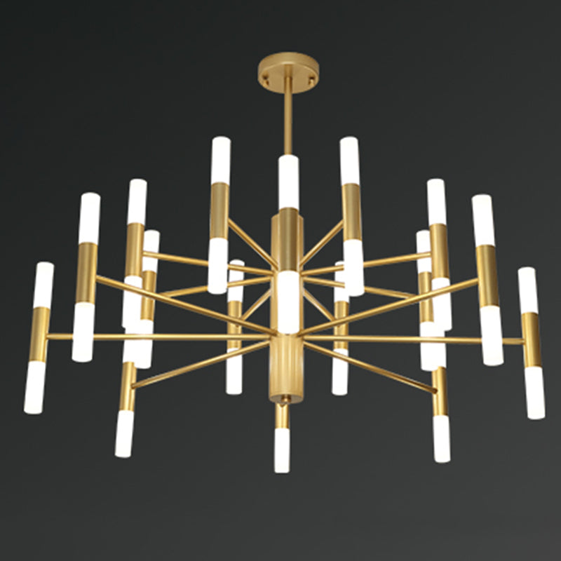 Postmoderne Chandelier Gol Suspension Pendentif Light pour le salon chambre à manger chambre