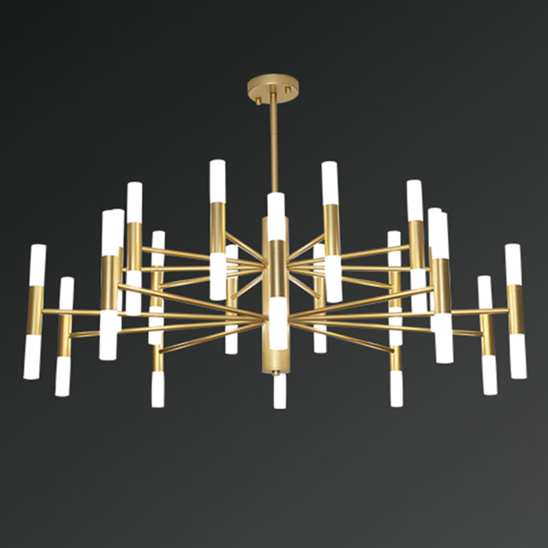 Postmoderne Chandelier Gol Suspension Pendentif Light pour le salon chambre à manger chambre