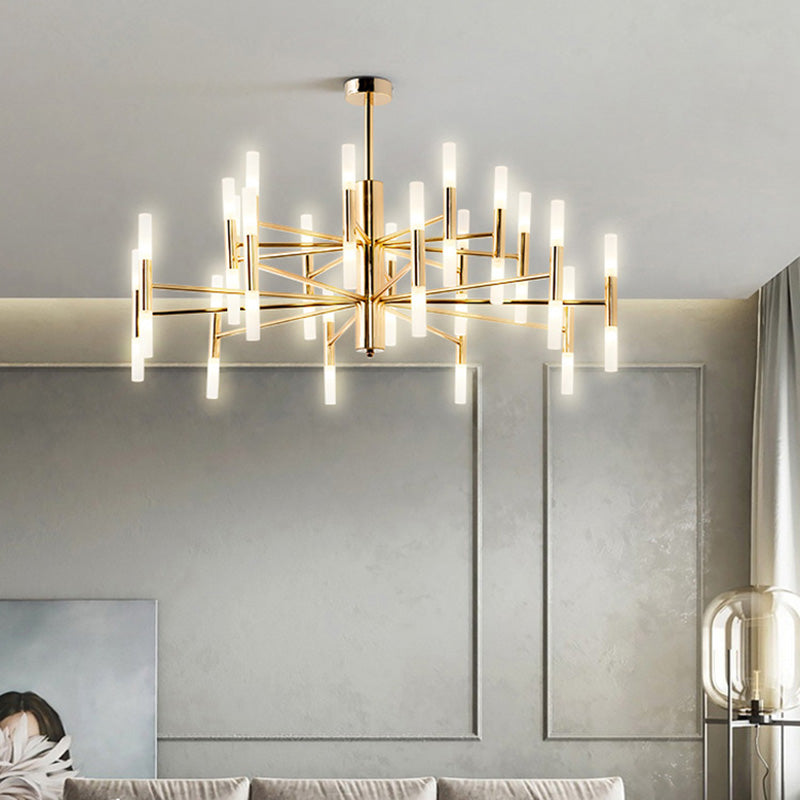Lumières suspendues postmodernes Chandelier en métal pour le salon du salon