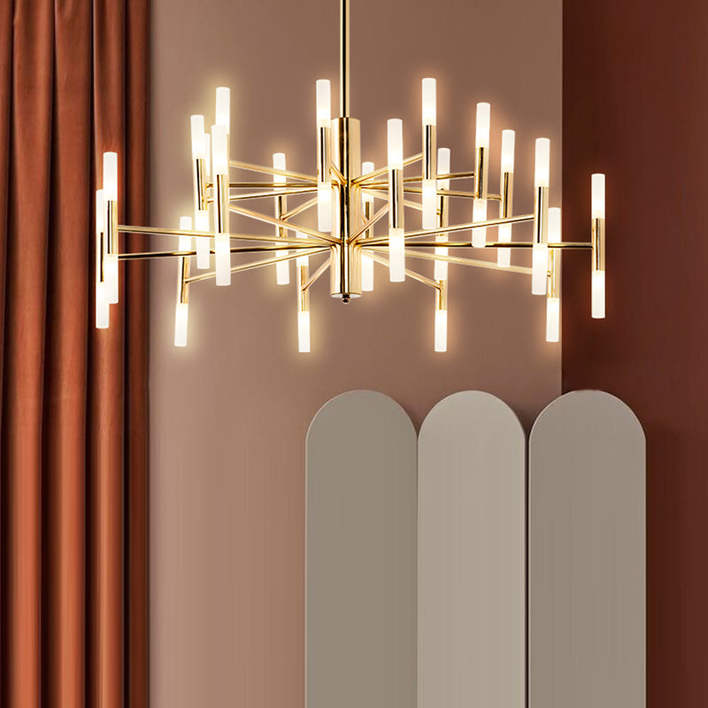 Lumières suspendues postmodernes Chandelier en métal pour le salon du salon