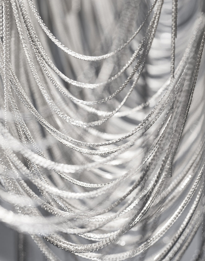 Chain Hanging Pendant Light Tassel Metal Chandelier Light for Dining Room Living Room