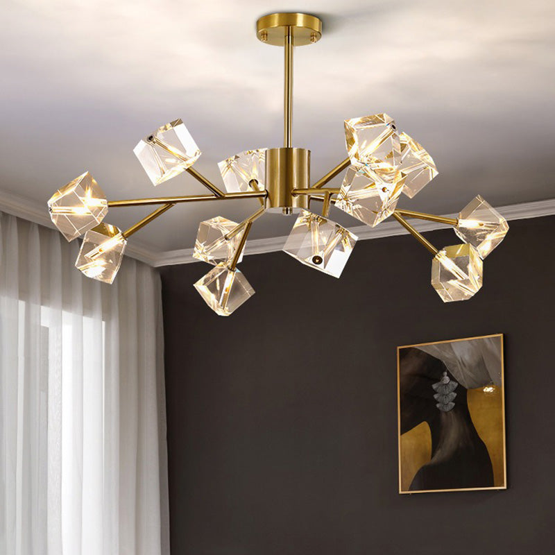 Modern Chandelier Light Metal Artistic Ceiling Pendant for Dining Room Living Room