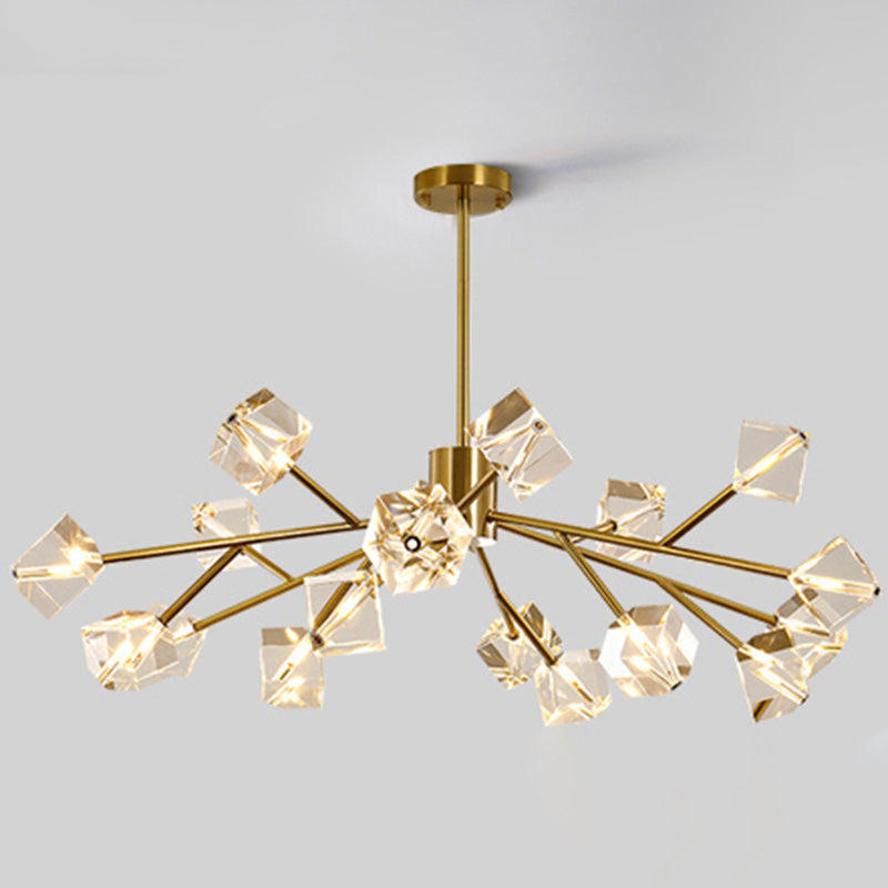 Modern Chandelier Light Metal Artistic Ceiling Pendant for Dining Room Living Room