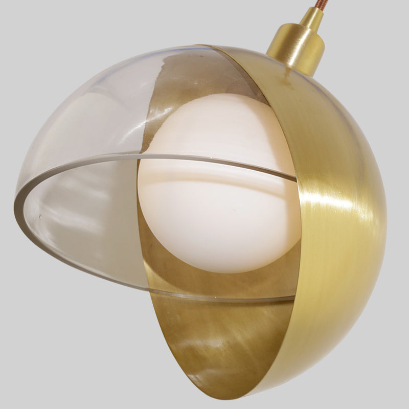Cord Hung Pendant Ceiling Light Minimalist-Style Metal Gold Hanging Ceiling Light