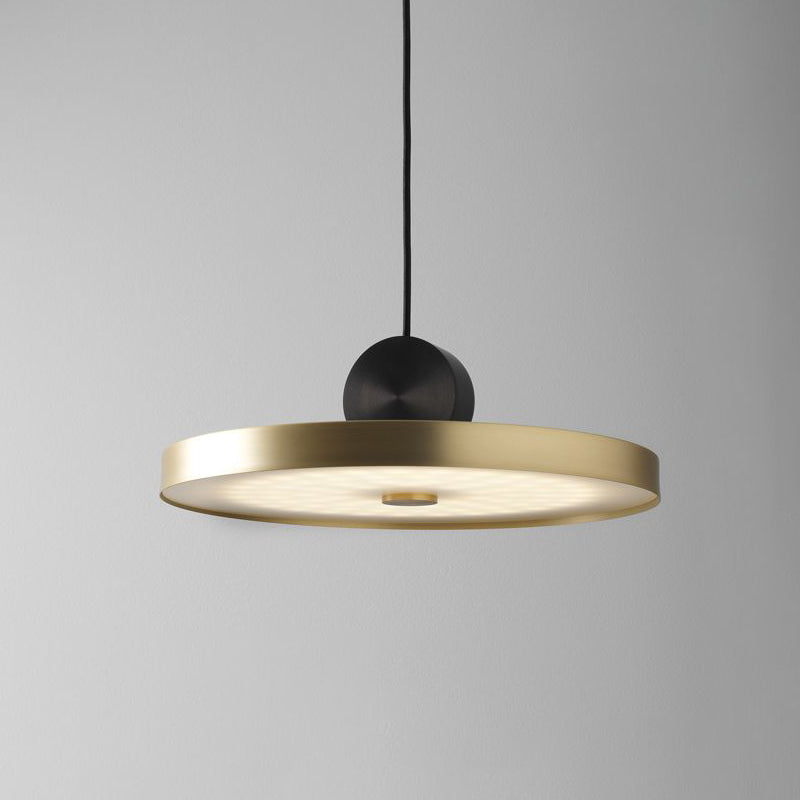 Bronze geometrische hängende Deckenleuchte moderne LED -Metallhängeleuchte mit LED -Metall