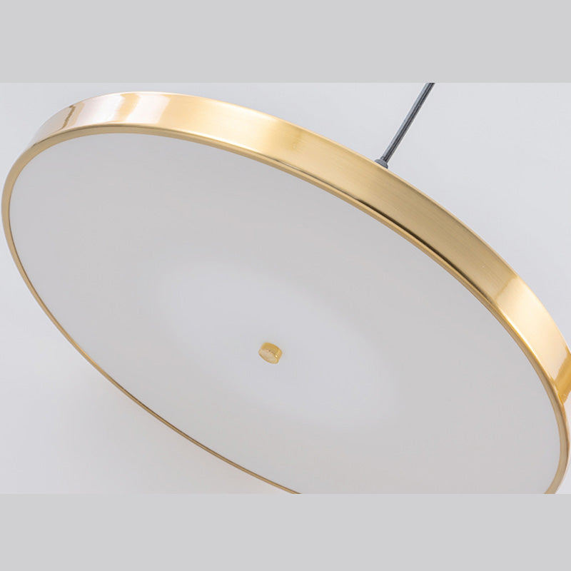 Bronze geometrische hängende Deckenleuchte moderne LED -Metallhängeleuchte mit LED -Metall