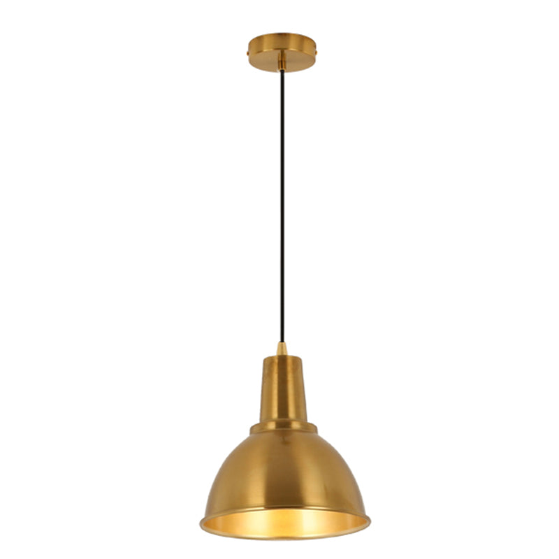 Metal Cord Hung Hanging Pendant Light Minimalist-Style Down Lighting Pendant in Gold
