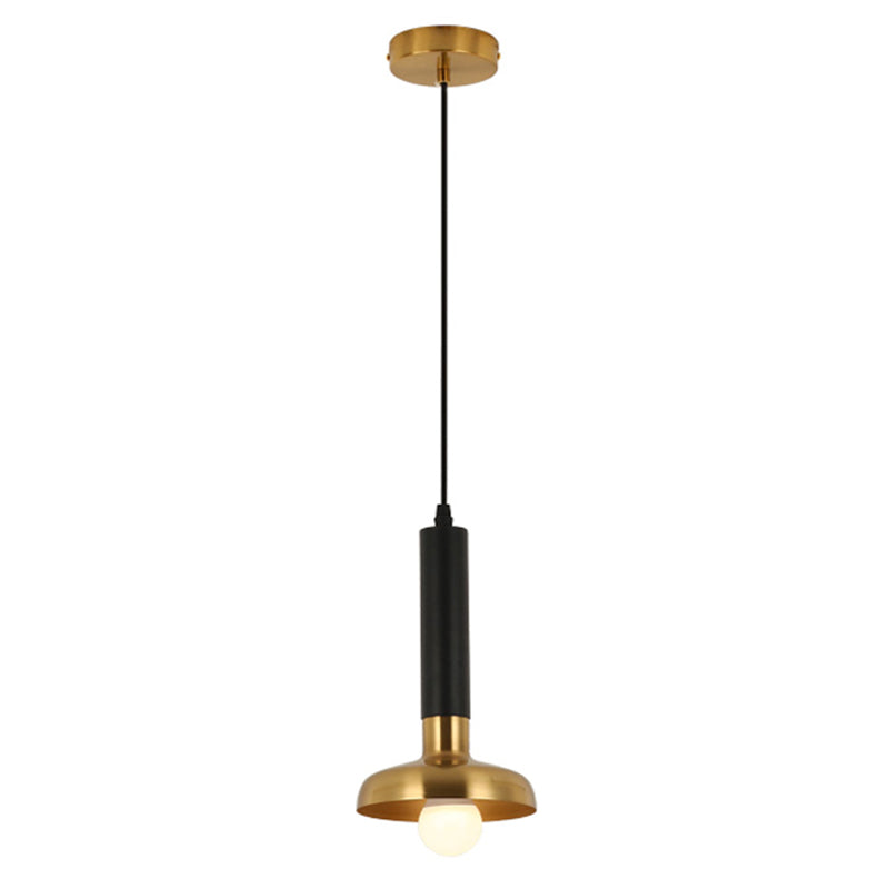 Metal Cord Hung Hanging Pendant Light Minimalist-Style Down Lighting Pendant in Gold