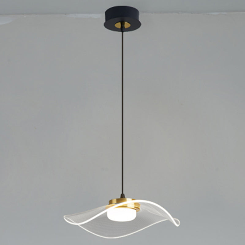 LED 1 Head Pendant Light Modern Style Simple Acrylic Ceiling Pendant Light for Dinning Room