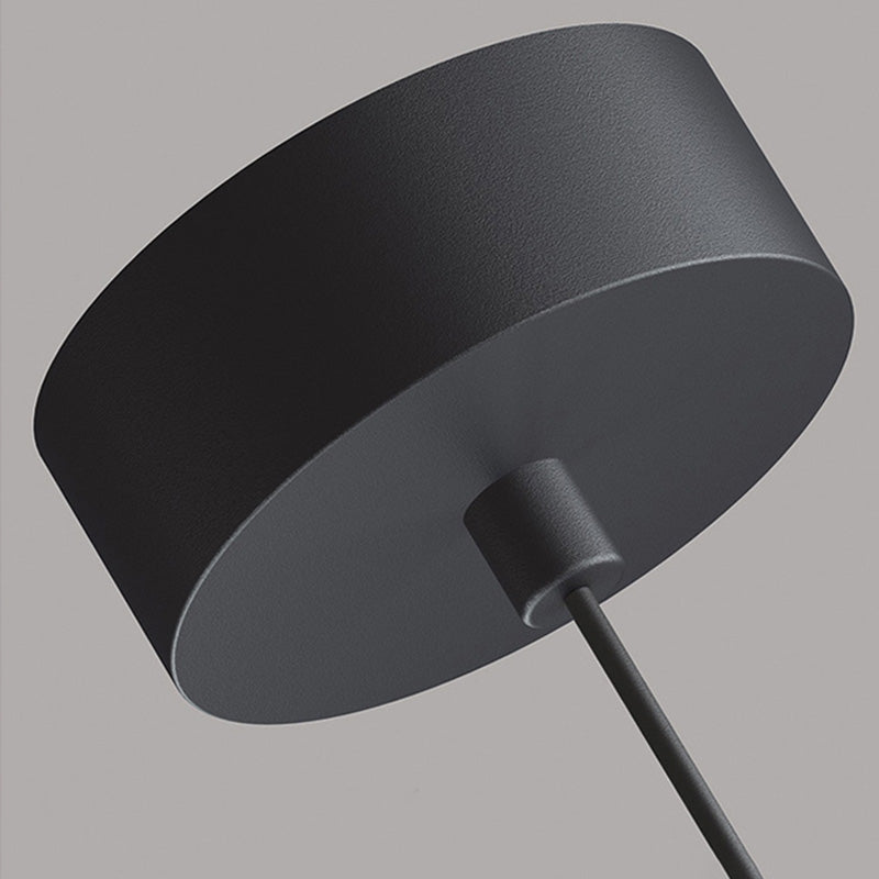 Black Line Shape One-Light Pendant Light Modern Pendant Lighting for Bedroom