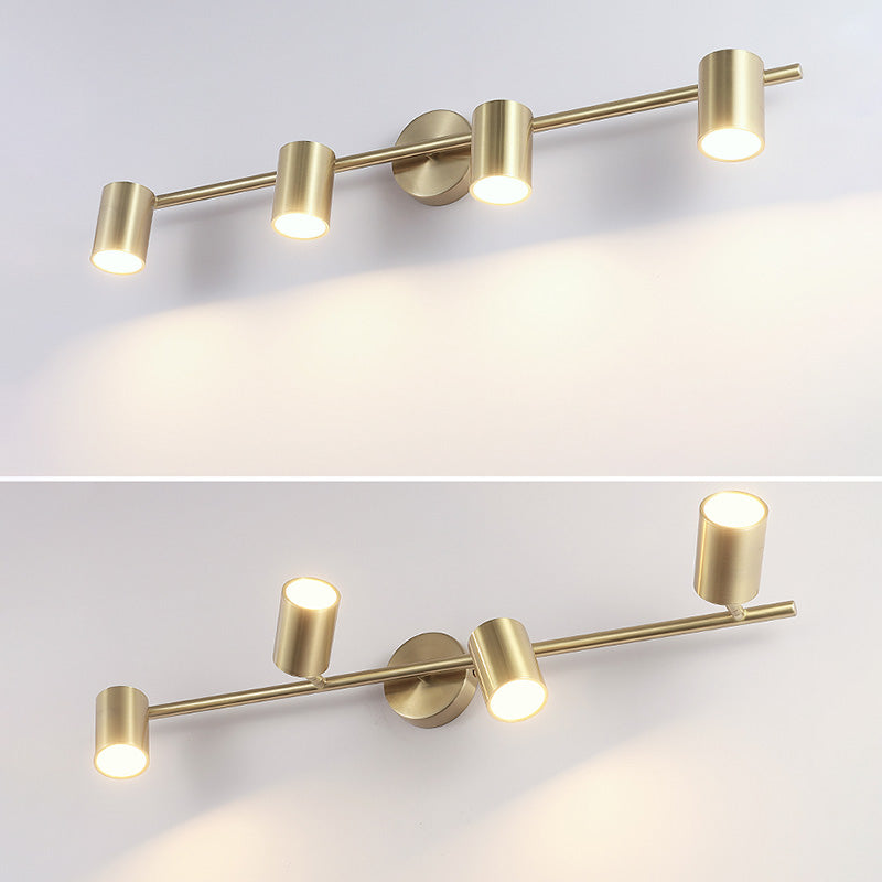Postmodern Cylinder Vanity Sconce Lights Aluminum Wall Mount Light Fixture for Bathroom