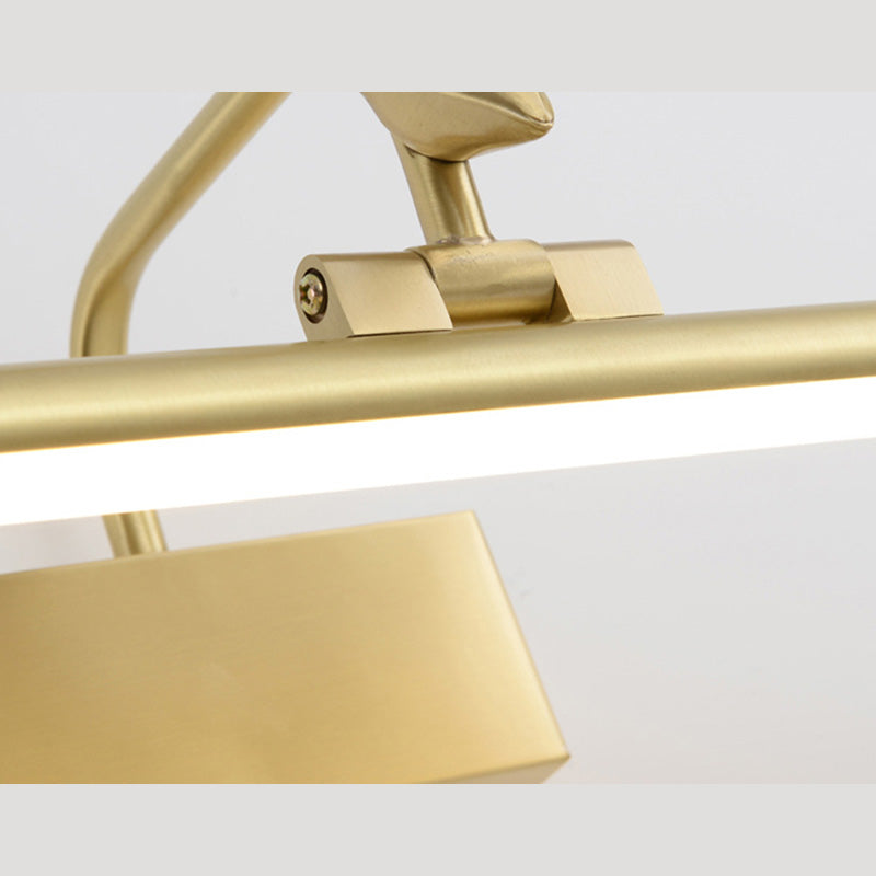 Luces de pared de tocador lineal Simplicidad vintage aplique de pared acrílica con astas para el baño