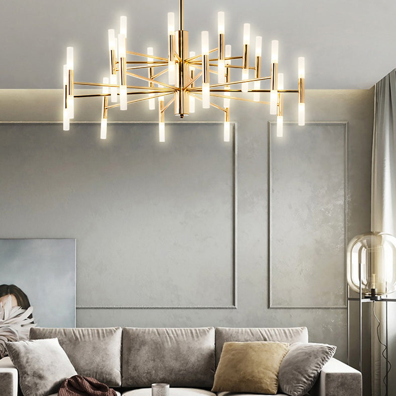 Lumières suspendues postmodernes Chandelier en métal pour le salon du salon