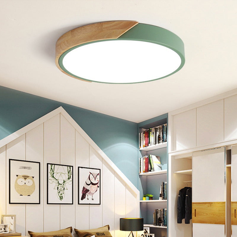 Geometric 1-Light Flush Ceiling Light Modern Style Acrylic Flush Mount Ceiling Lamp