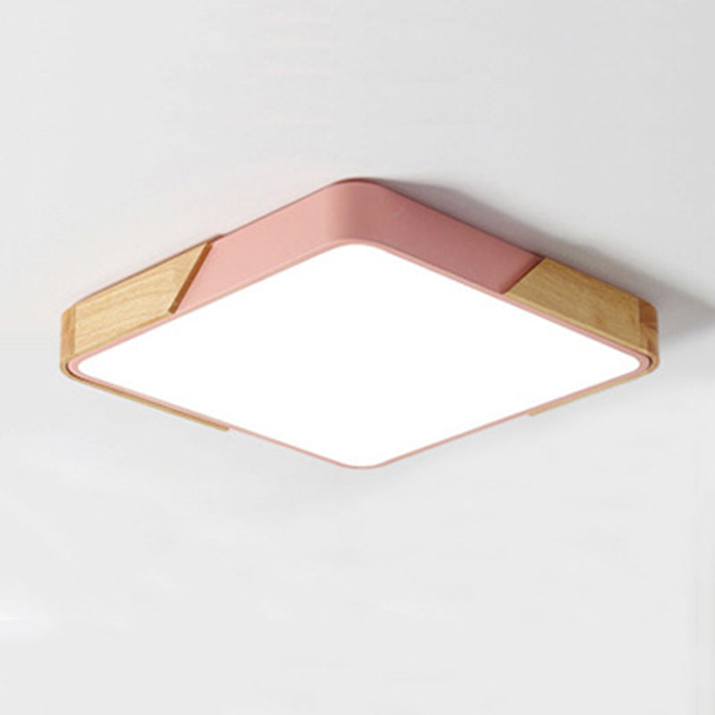 Geometric 1-Light Flush Ceiling Light Modern Style Acrylic Flush Mount Ceiling Lamp