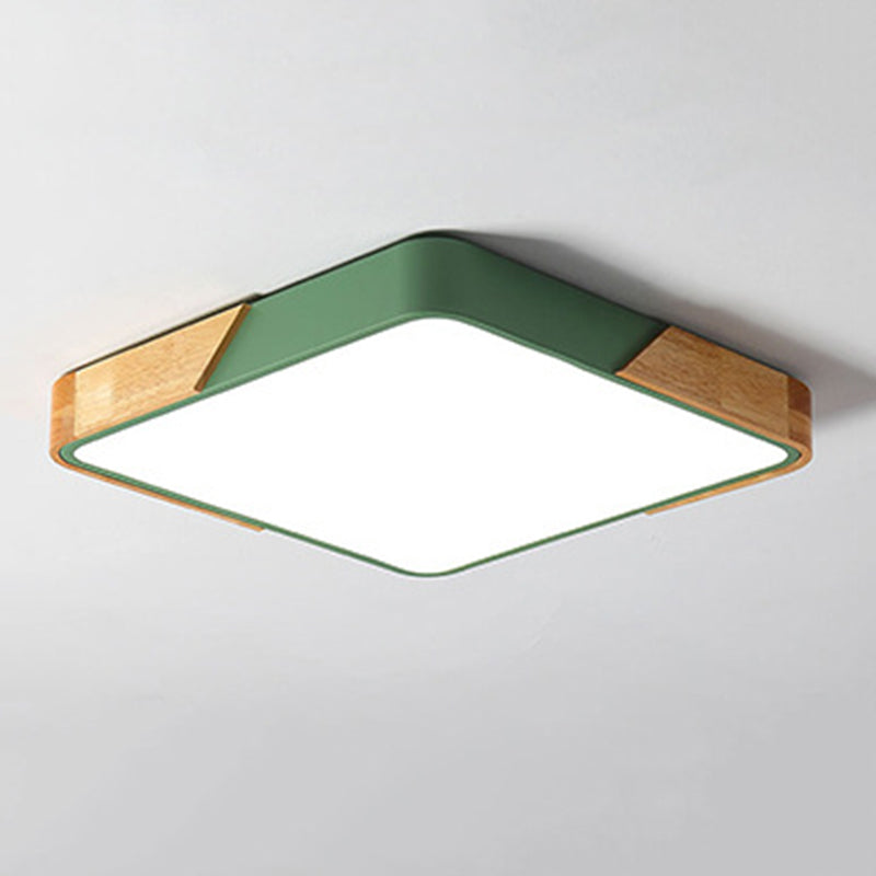 Geometric 1-Light Flush Ceiling Light Modern Style Acrylic Flush Mount Ceiling Lamp