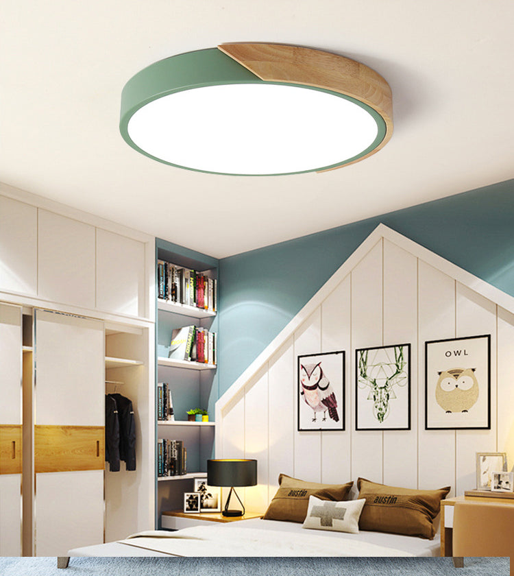 Geometric 1-Light Flush Ceiling Light Modern Style Acrylic Flush Mount Ceiling Lamp