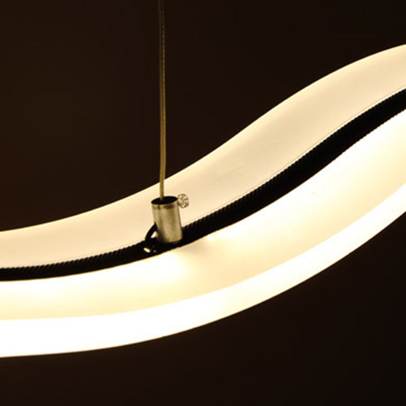 Weiße lineare LED -Insellicht im modernen künstlerischen Stil Schmiedeeisen anheiztem Licht mit Acrylschatten