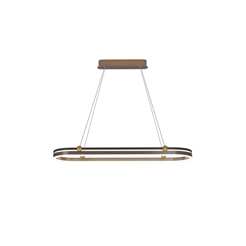 Dining Room Modern Island Light Fixture LED Linear Aluminum Pendant Light