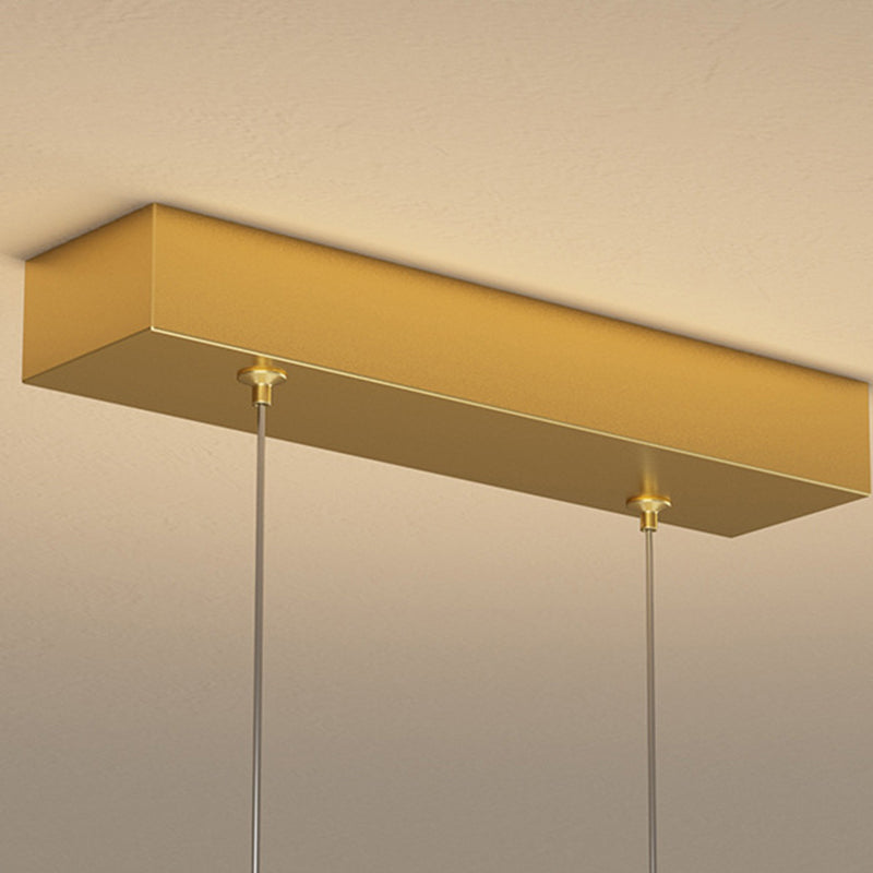 Luci di isola di libellula lineare moderna lampadario metallo 4 luci isola luminose