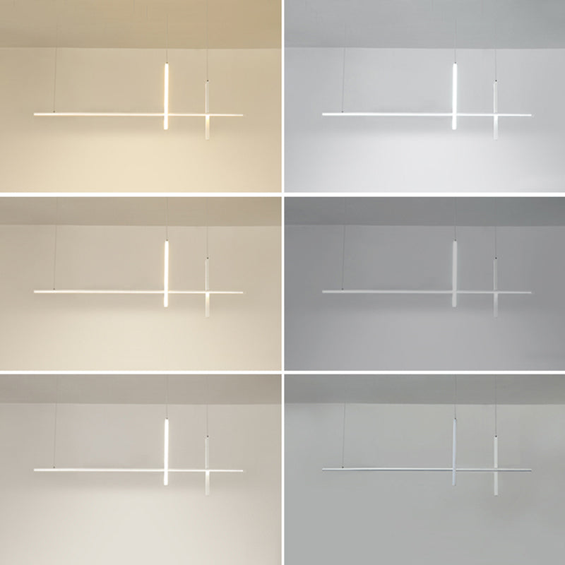 3 Light Linear Pendant Lighting Modern Kitchen Island Lighting Metal Island Lighting