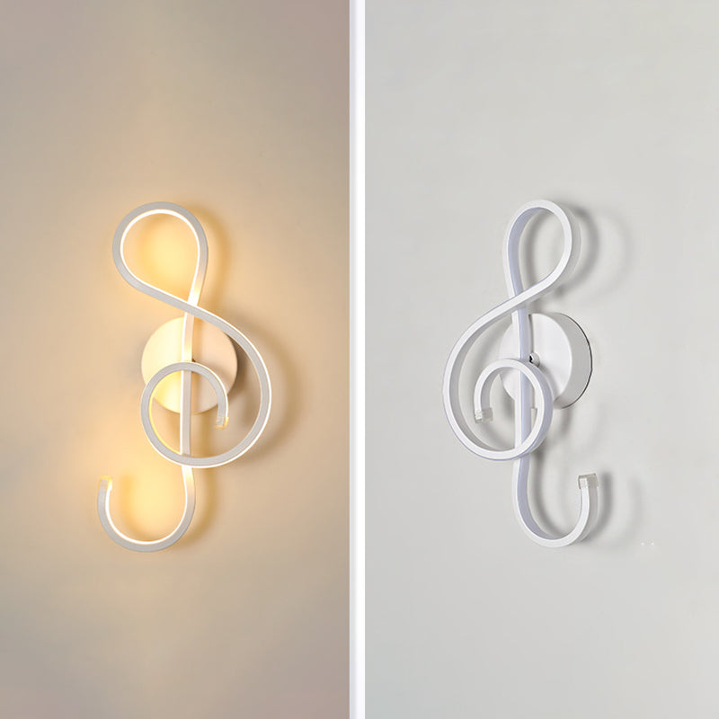 White Linear LED Wall Light in Modern Concise Style Aluminium Wall Lamp with Silicone Shade