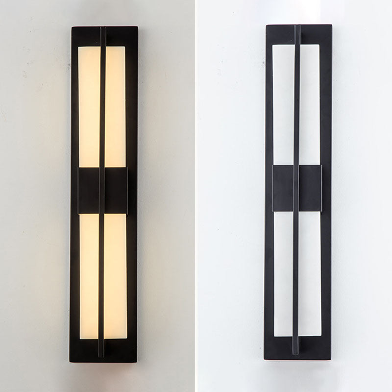 Moderner Marmorrechteck-Wandleuchte 1-Licht-Leuchtenlicht für Wohnzimmer