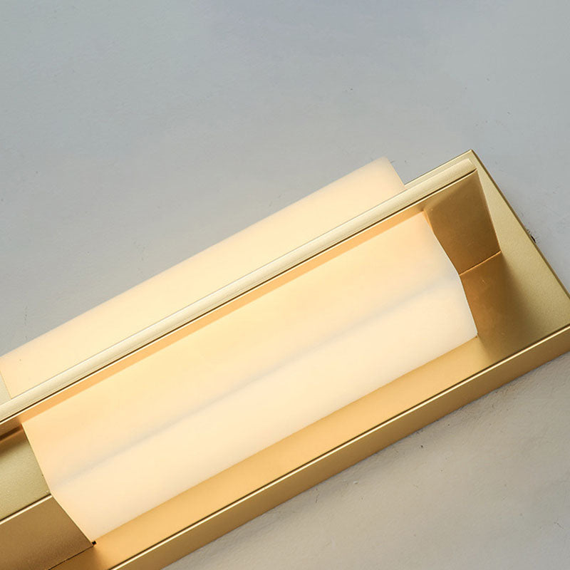 Moderner Marmorrechteck-Wandleuchte 1-Licht-Leuchtenlicht für Wohnzimmer