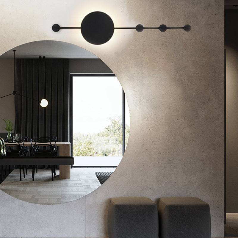 Nordic Modern Metal 1-Light Wall Mount Lamp Linear Wall Sconce for Bedroom