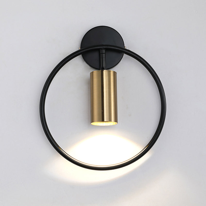Contemporary Metal Globe Wall Sconce 1-Light Wall Mounted Light for Bedroom