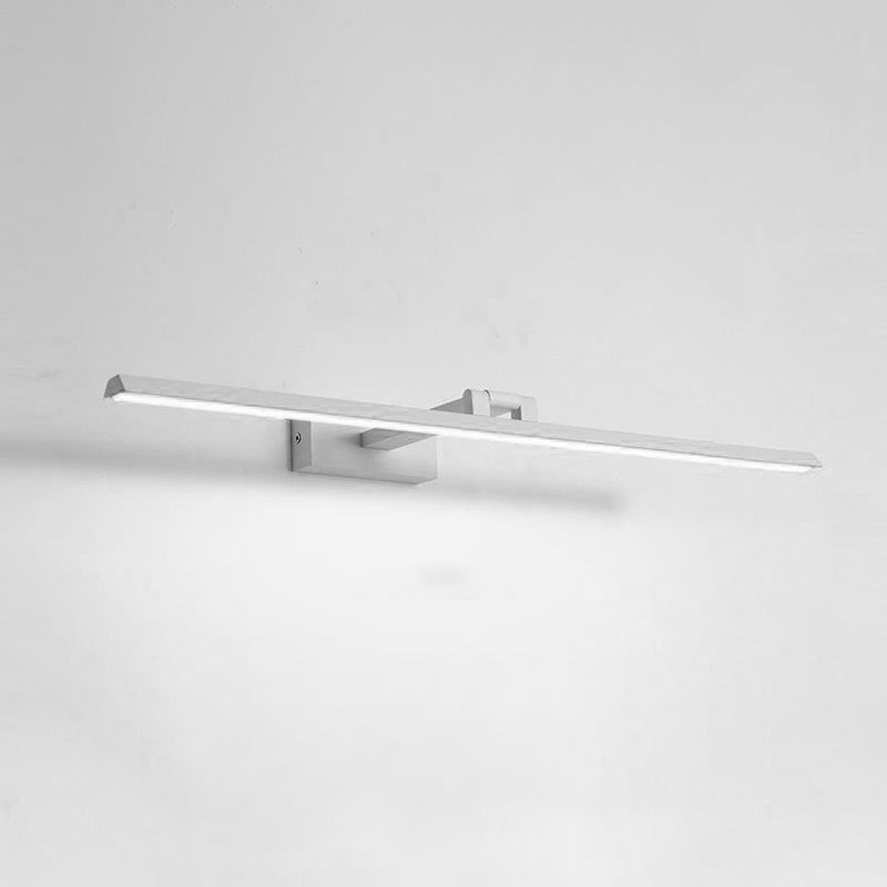 1-Light Linear Shade Wall Sconce Modern Simple Style Mirror Wall Lighting