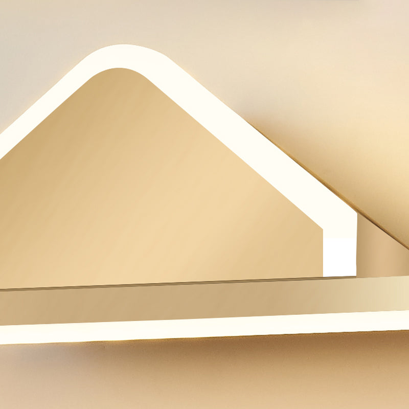 Acconde da parete da parete lineare a 1 luce moderna moderna illuminazione da parete specchio in stile semplice in oro