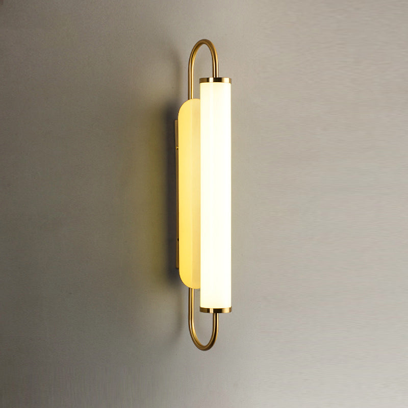 Contemporary Linear Wall Mounted Light Fixture 1-Light Sconce Light for Bathroom