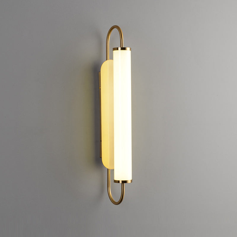 Contemporary Linear Wall Mounted Light Fixture 1-Light Sconce Light for Bathroom