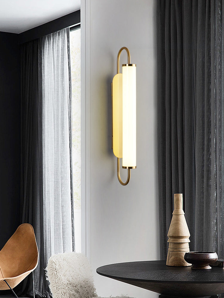 Contemporary Linear Wall Mounted Light Fixture 1-Light Sconce Light for Bathroom