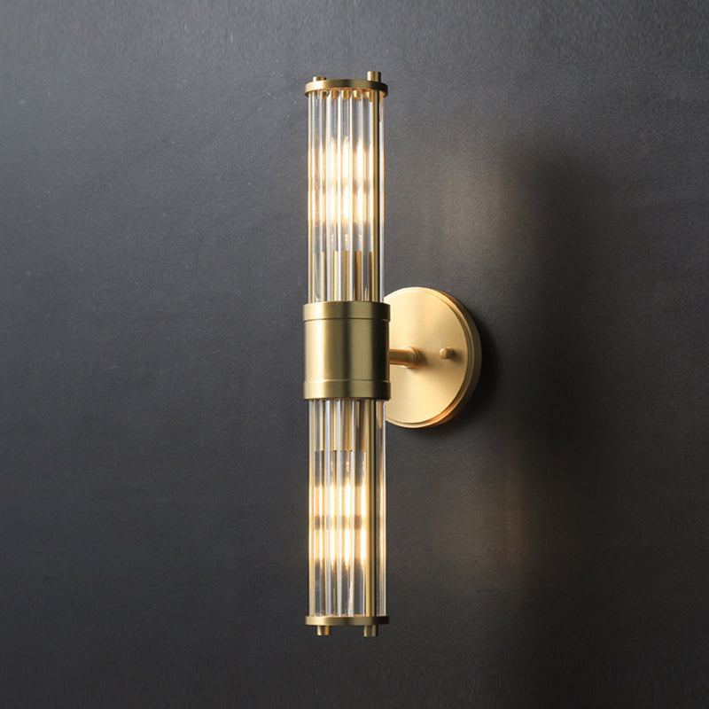 Gold Metal Wall Mount Lamp Contemporary Vanity Wall Light Sconces for Bathroom