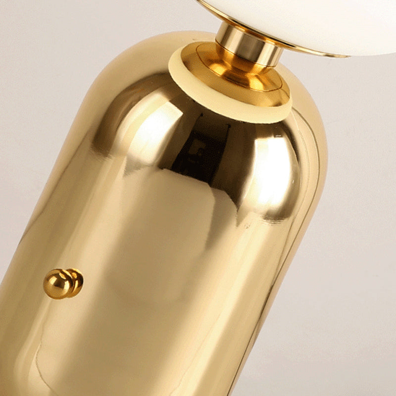 Electroplate Metal Table Lamp in Modern Luxury Style Glass Globe Table Light for Interior Spaces