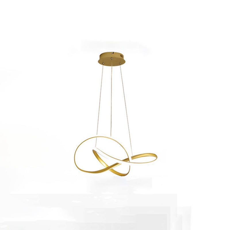 Modern Minimalist LED Pendant Light Aluminium Linear Hanging Lamp with Silicone Shade