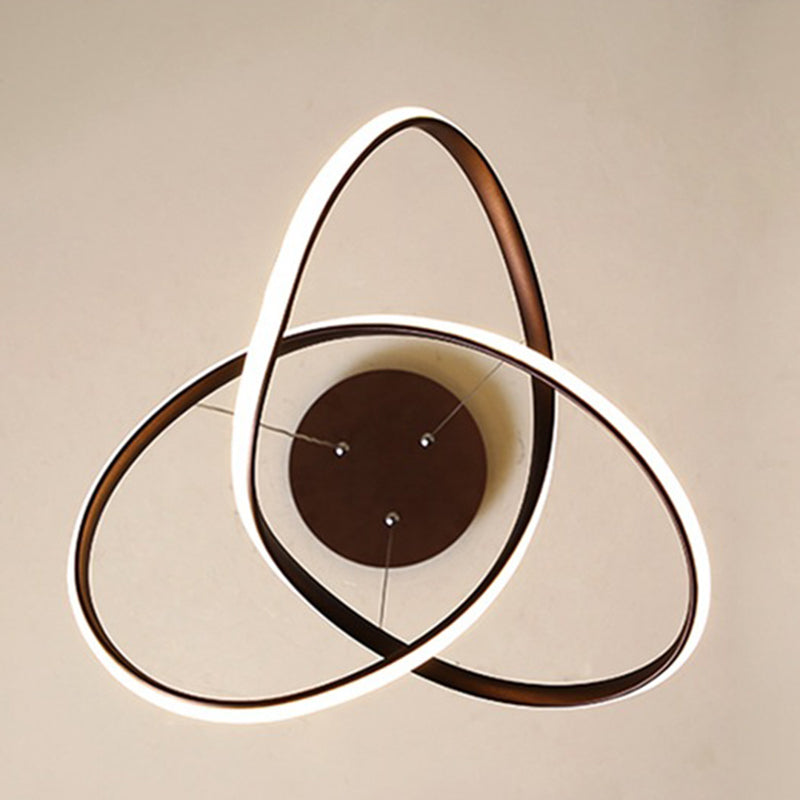 Modern Minimalist LED Pendant Light Aluminium Linear Hanging Lamp with Silicone Shade