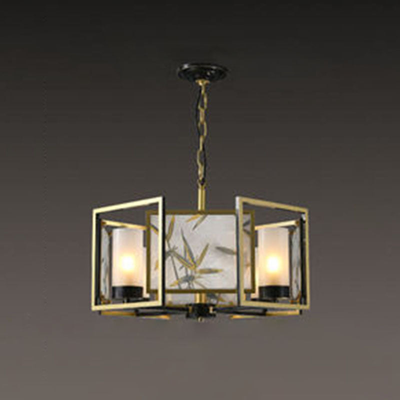 Lustre de cuivre en bronze contemporain