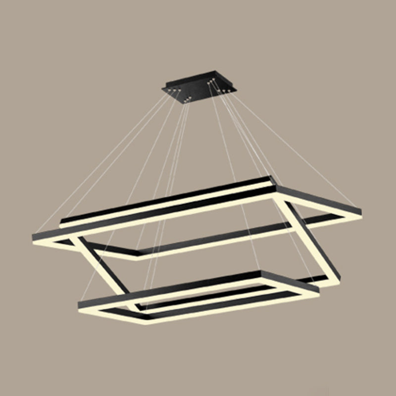 Modern Chandeliers For Dining Room Multiple Squares Chandelier Lighting Fixtures