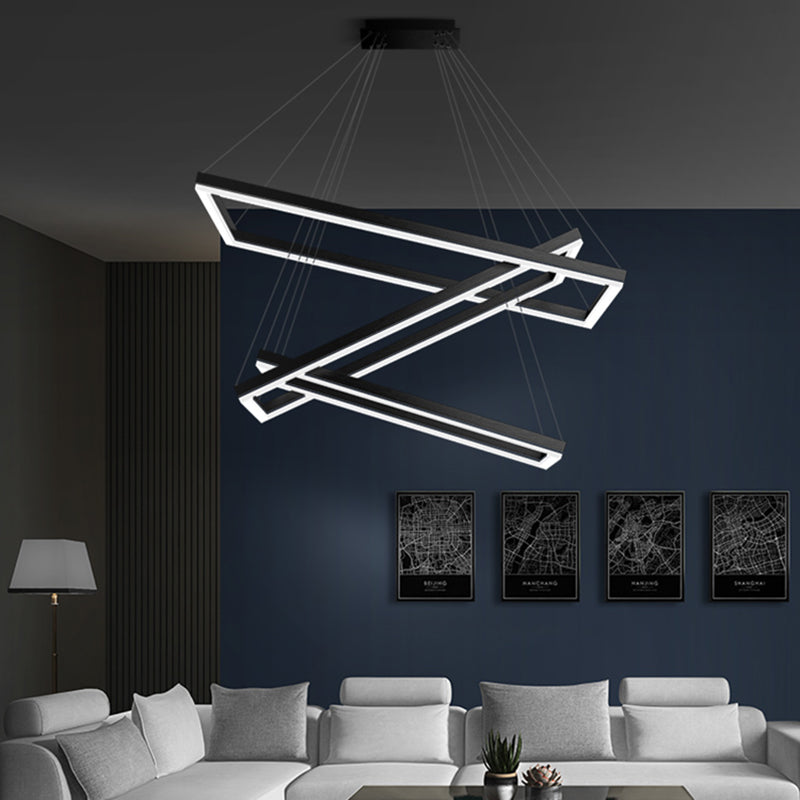 Modern Chandeliers For Dining Room Multiple Squares Chandelier Lighting Fixtures