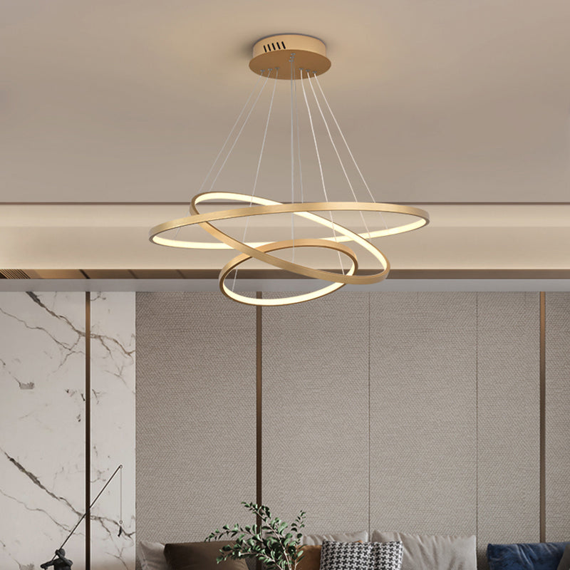Lustre en or moderne